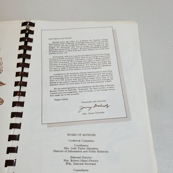 Vintage National Grange Family Cookbook from Kitchens of Rural America 1979 Book - Picture 13 of 16